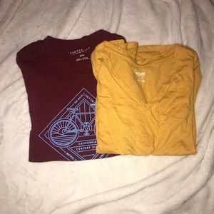 Women’s Aeropostale and Mossimo T Shirt Pair